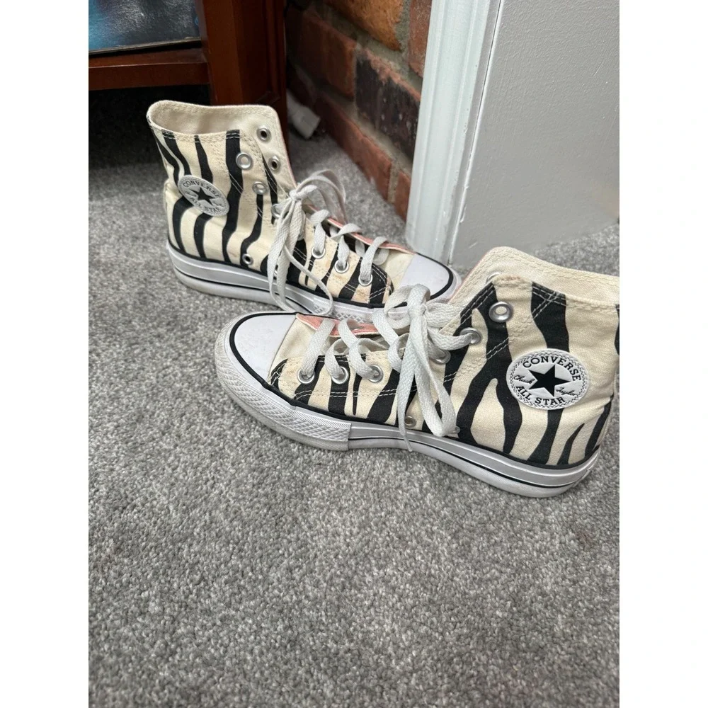 Converse Chuck Taylor Zebra Pink High Top Sneakers 171209C Womens 5.5 Mens 3.5